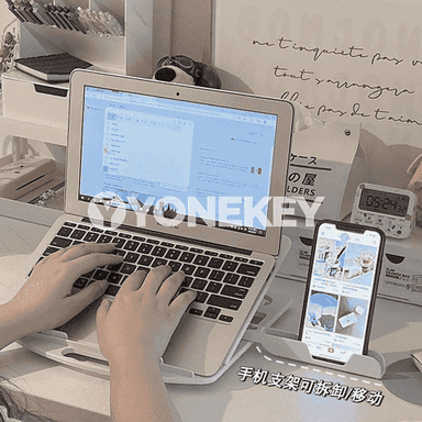 Notebook üçin goýulýan stol stendi