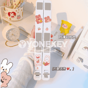 Notebook goýulýan stikerli stol esbap 