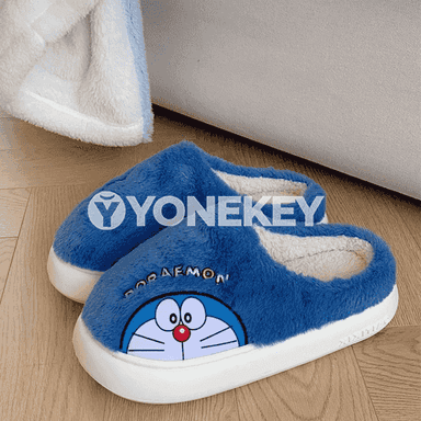 Gyzlaryň doraemon ýelekli ýapyk öý aýakgaplary.
