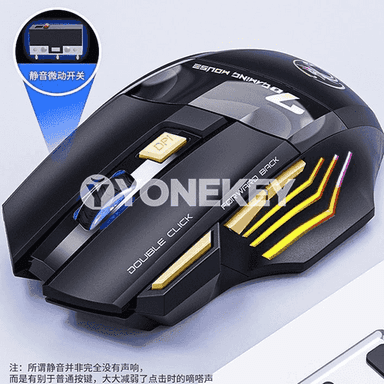 Kompýuterler üçin USB simli we simsiz syçanjyk.