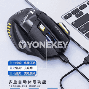 Kompýuterler üçin USB simli we simsiz syçanjyk.