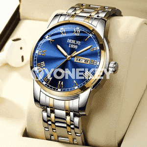 Erkekler üçin awtomatiki mehaniki goşar sagat.
