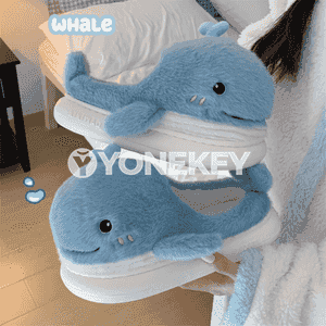 Gyzlar üçin delfin şekilli öý aýakgaplary.